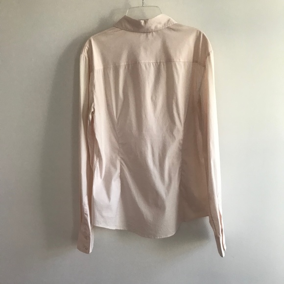 Theory Light Pink Stretchy Fitted Dress Shirt - Picture 3 of 7